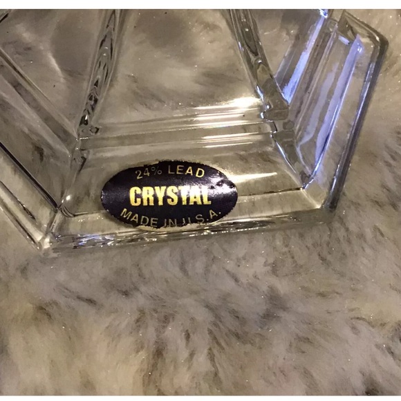 Pair of Elegant Candle Holder | 24% Lead | Made in U.S.A. - Picture 2 of 4